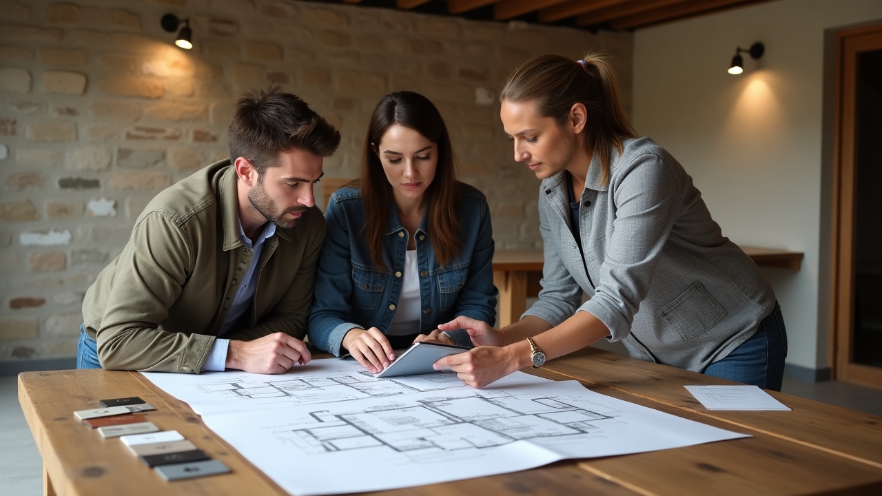 Planification de rénovation d'une ferme